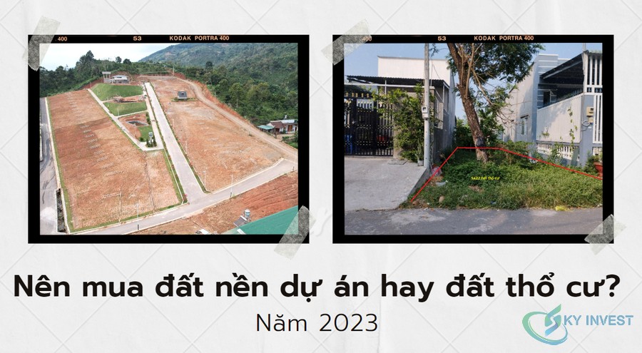 Nên mua đất nền dự án hay đất thổ cư năm 2023?